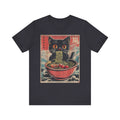 Anime Cat Ramen Japanese Graphic Tees Kawaii Cat Anime T-Shirt - Anime Fans
