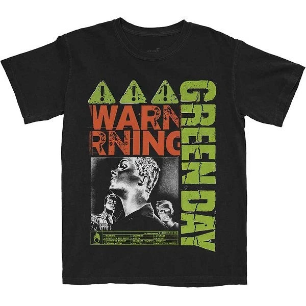 Vintage GREEN DAY Warning Black T Shirt