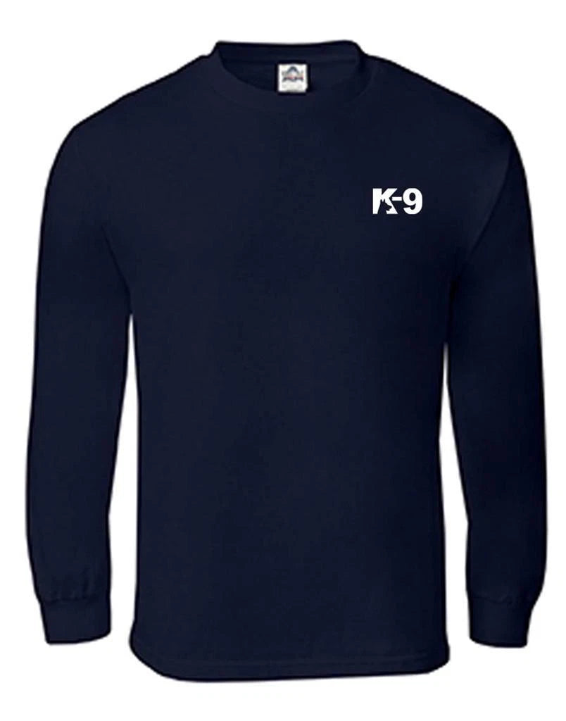 New Mens Printed "K-9" Police SWAT TEAM Funny Custom T-Shirt Black Blue White