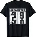 50th Birthday Funny Gift Men Women Oldometer 49-50 Shirt Gift Tees