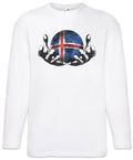 Iceland Football Magic Ball Men Long Sleeve T-Shirt icelandic Soccer Flag
