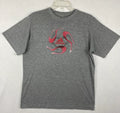 Adidas Soccer Shirt Mens XL Gray Soccer Ball Logo Y2K
