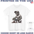 Soccer Team Muscular Zombie Monster Sitting On Ball DigiRods Cartoon T Shirt