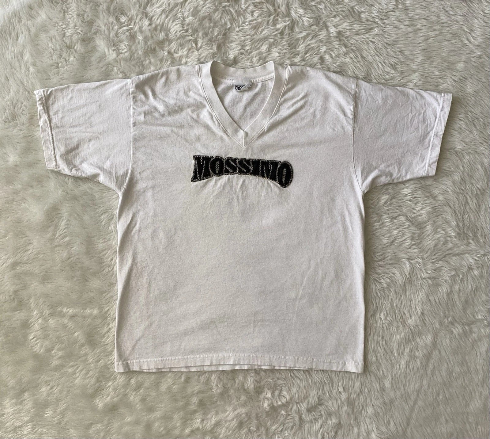 Vintage Mossimo Shirt Mens XL White 90s Skate Grunge Made In USA Embroidered