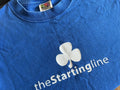 The Starting Line - 3 Leaf Clover - Blue Shirt Size S - Pop Punk Emo Drive Thru