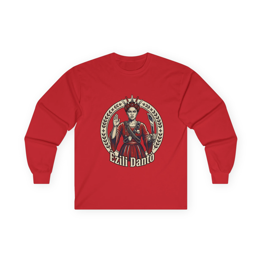 Ezili Danto Voodoo Priestess Long Sleeve Tee | Spiritual, Mystic Art