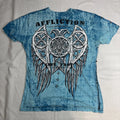 Affliction Live Fast T-Shirt Adult XL Short Sleeve Light Blue Mall Y2K Grunge