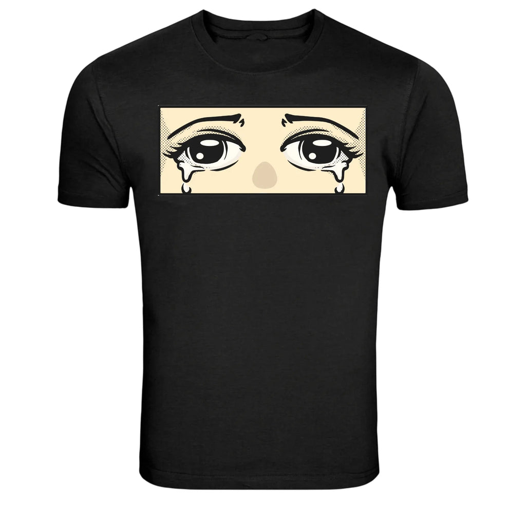 Crying Eyes Pop Art Tears Graphic T-Shirt