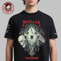 Metal X Wolverine Boots Exclusive Merch Wolverine Skull Adorned T-Shirt
