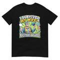 I Survived My Wife's Masters Degree Dad Jokes Sarcastic Dad T-Shirt