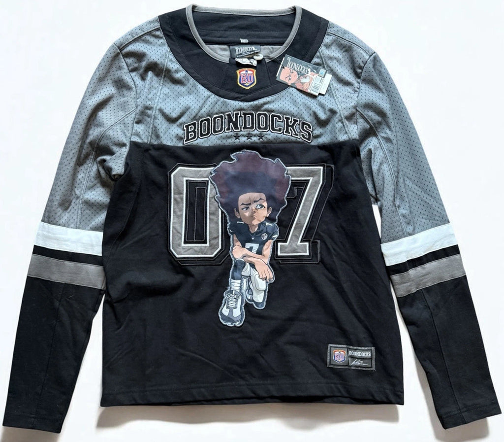 The Boondocks Riley Freeman Football Jersey Mens Medium Black NWT Adult