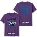 Personalized Custom Name And Number Scotland Football Modern Era Unisex T Shirt