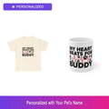 Custom Beagle Paw Print Gift Set Shirt Mug Personalized Pet Name Bundle