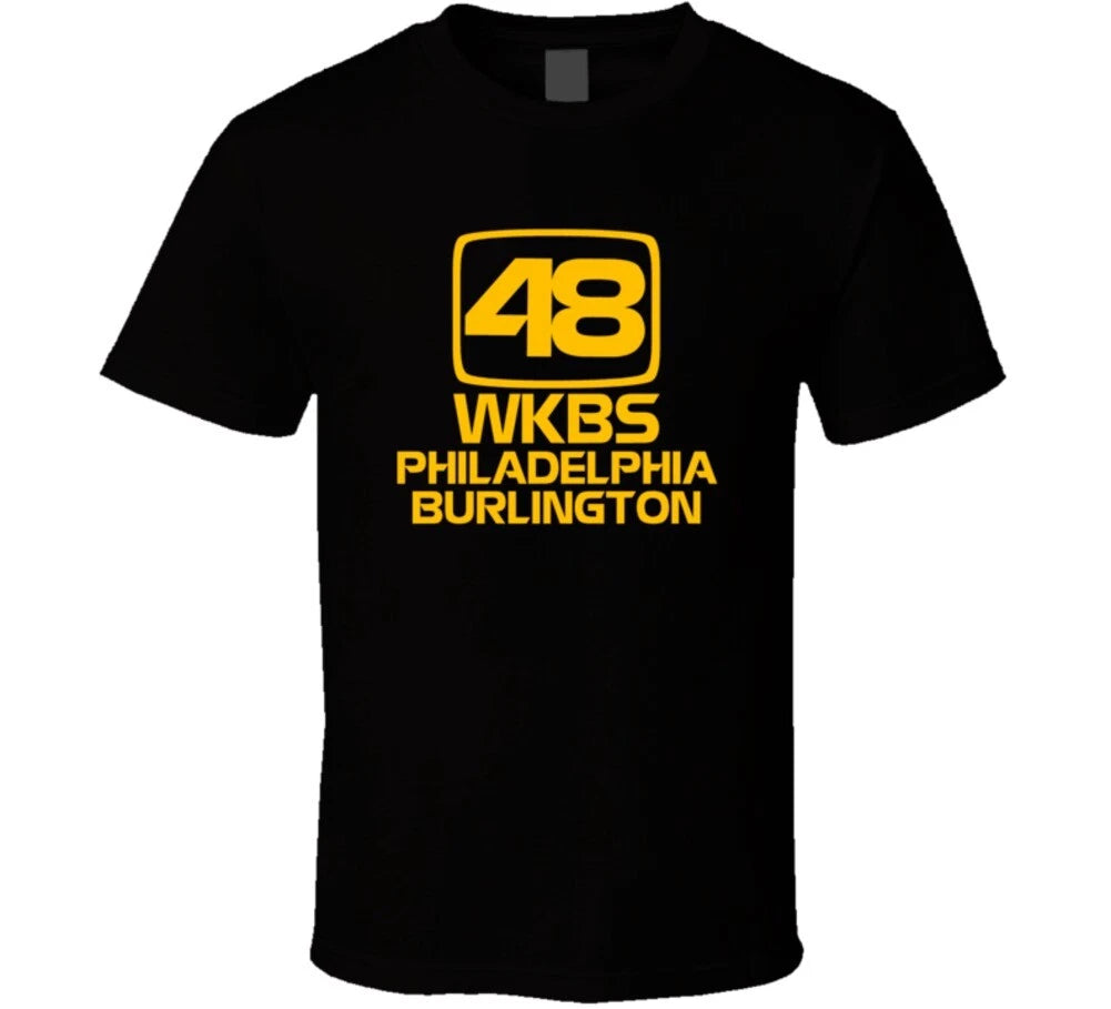 Wkbs Philadelphia Burlington Television Station Tee Retro T Shirt