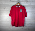 Vintage football t-shirt Umbro England size L 2006/07s red