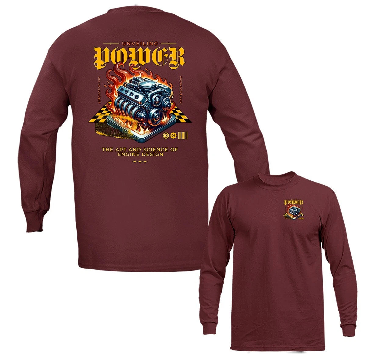 Unveiling Powe Imported Tuned Custom JDM Sports Car Graphic Long Sleeve
