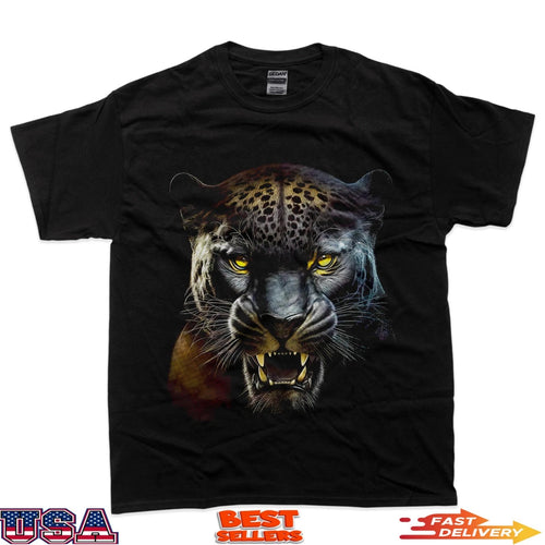 Angry Leopard Big Cat Roar Streetwear T-Shirt