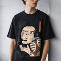 Japanese Ukiyo-e Art T-Shirt Kuniyoshi Illusion Graphic Vintage Anime Style Tee