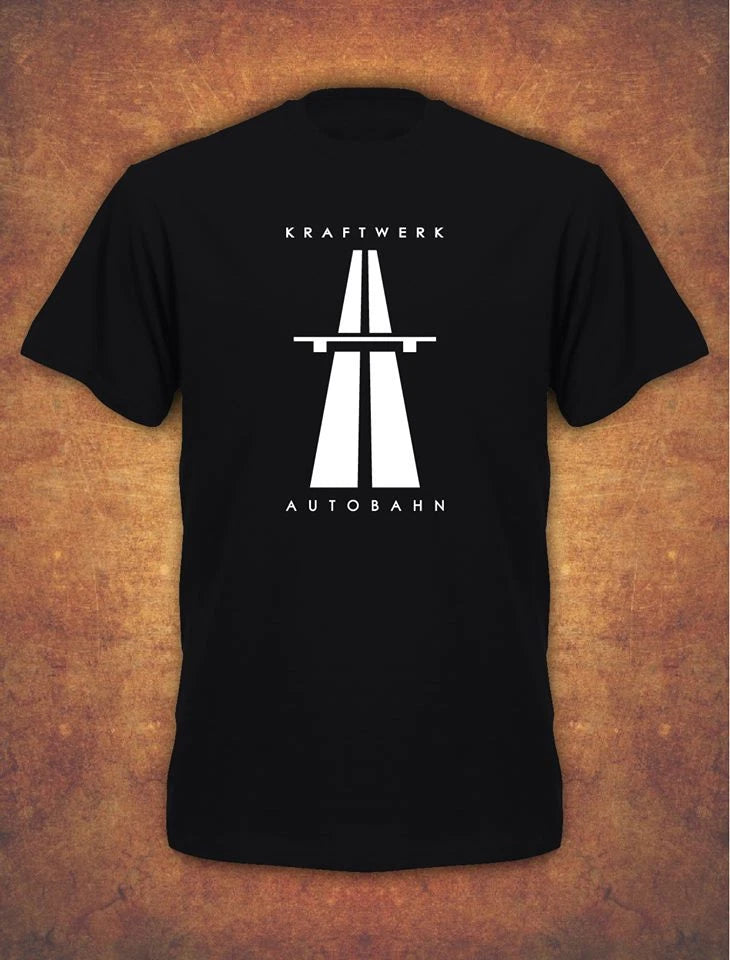 KRAFTWERK Tribute AUTOBAHN RETRO TECHNO Mens T-Shirt Black