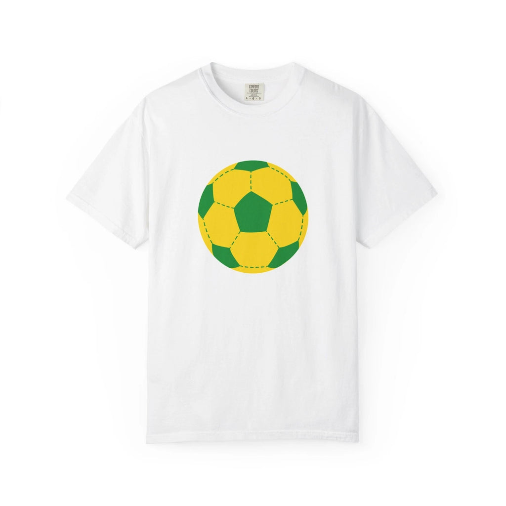 Yellow Green Soccer Ball T-Shirt | Soccer Graphic Tee