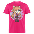 Cute Chibi style Kawaii Redhead Anime shirt Fox Girl Foxy Chan T-Shirt S-6XL