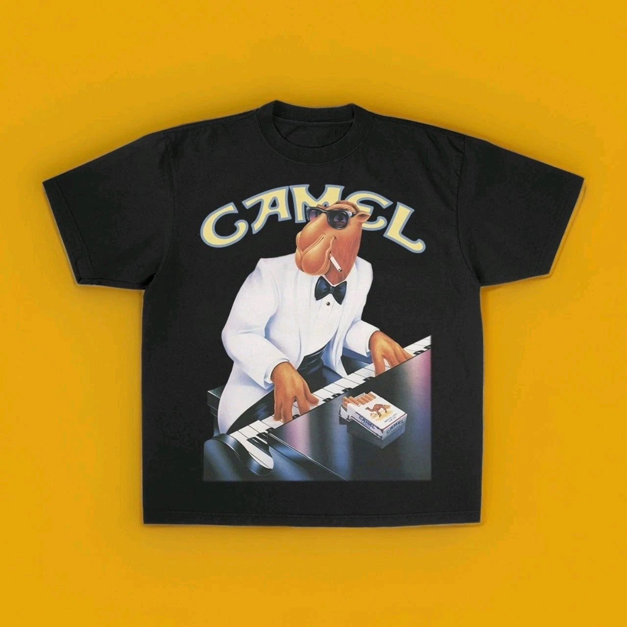 Camel Joe cigarettes blend vintage tshirt, Vtg Funny T-shirt 90s Size L