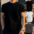 Gym Daily Wear Mens Loose Tee Round Neck Shirt Sportswear Four Seasons