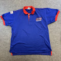 Vintage Snickers Promo World Cup USA 1994 Fits Medium Boxy Blue Polo Shirt 90s
