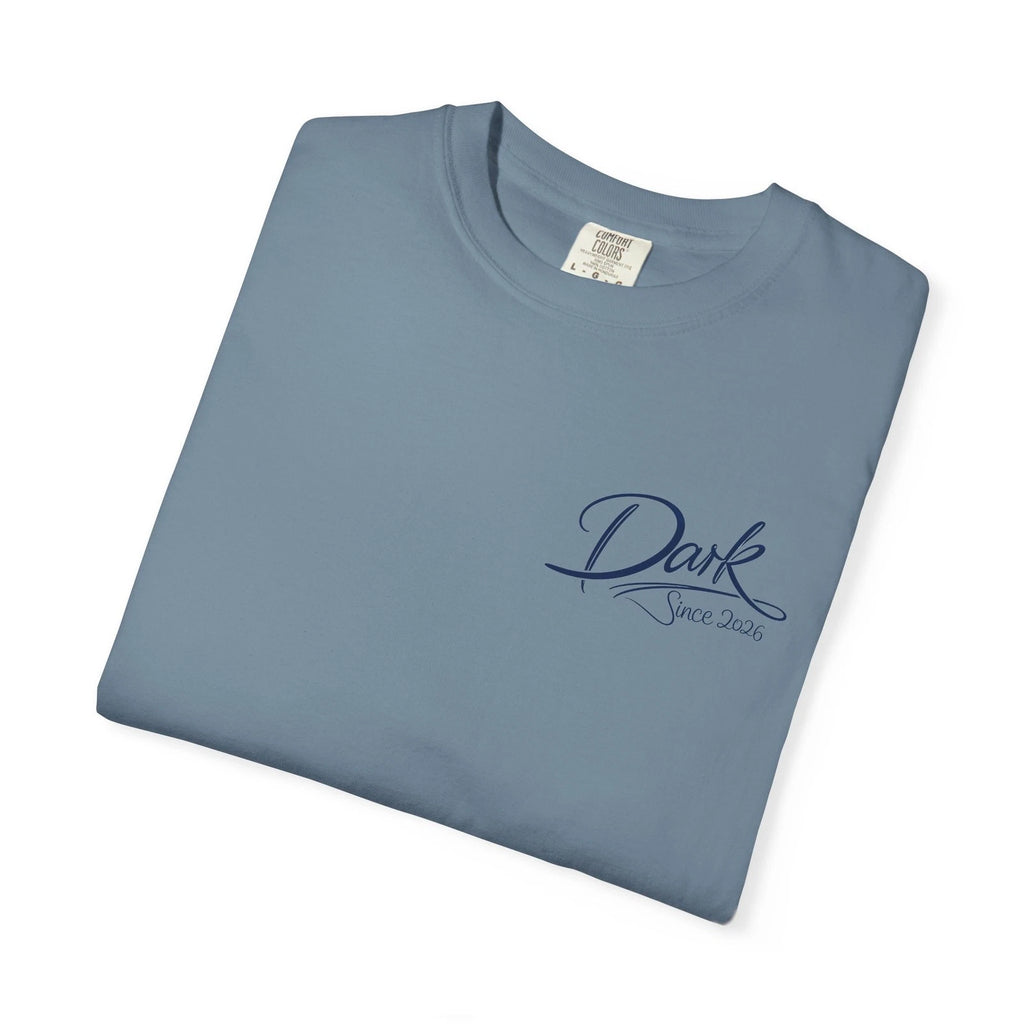 Dark Script chest logo T-Shirt | minimalist vintage logo tee