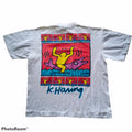Vintage 90s The Estate Of Keith Haring 1991 Pop Art Dolphin Tshirt Pop Art
