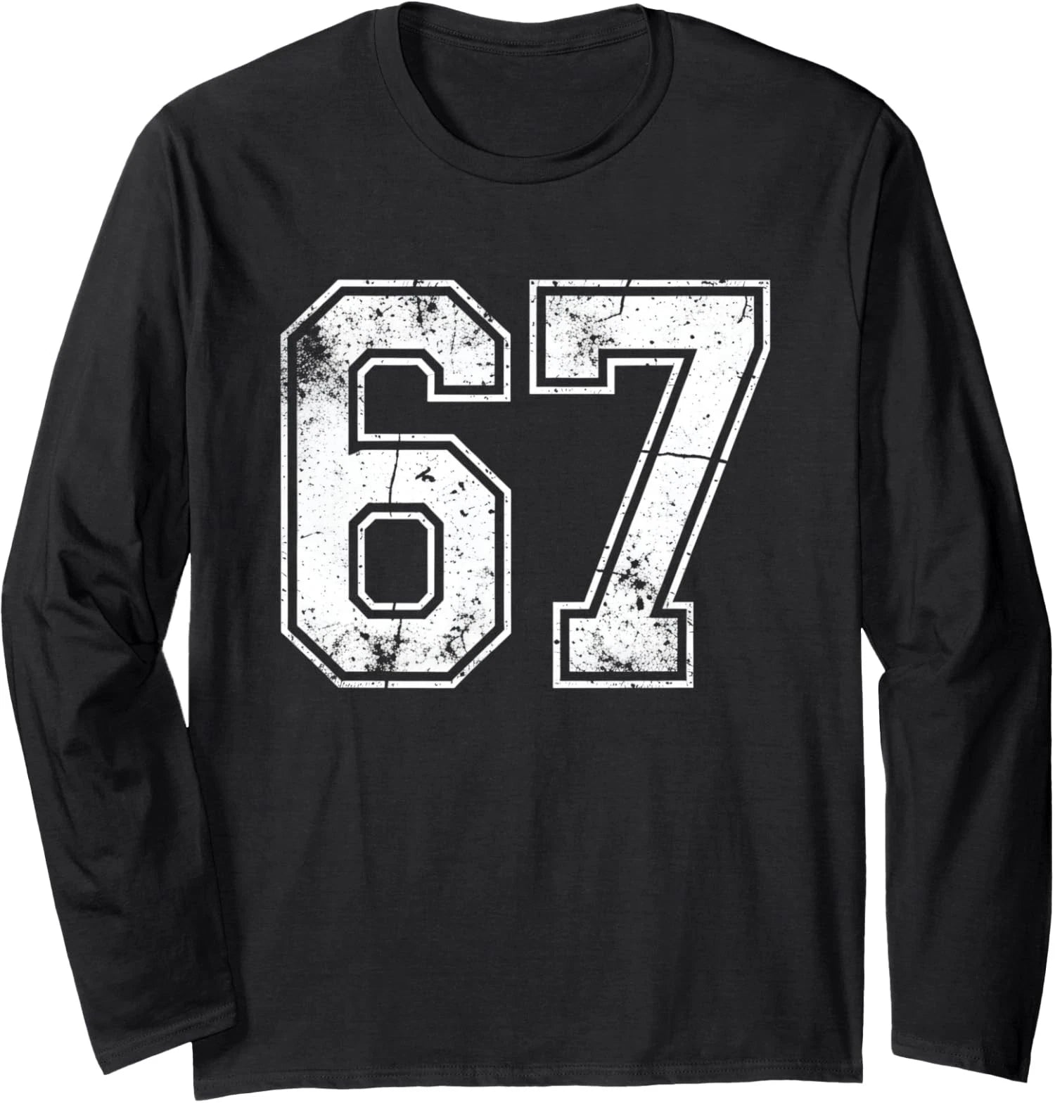 Meme Design Funny Six Seven Design Funny Meme Long Sleeve T-Shirt
