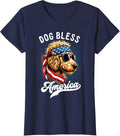 Dog Bless America 4Th Of July Funny Golden Doodle Unisex T-Shirt