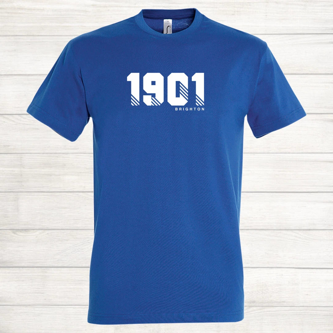 Brighton Football Shirt 1901 Est Year Retro Gift Casual T Shirt