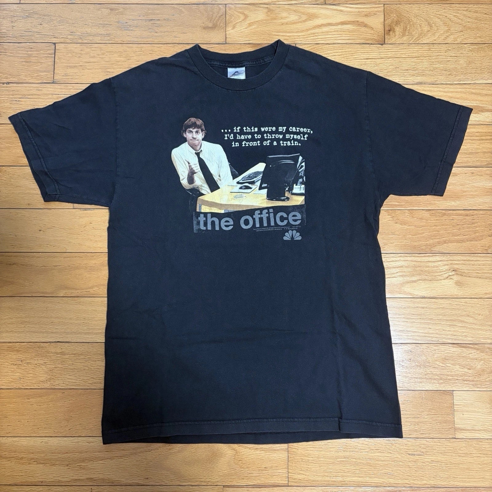 Vintage The Office Jim Graphic T-Shirt Black Men's Size L