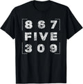 Retro Vintage Eighties Tee 8675309 Nostalgic and Funny 80's T-Shirt