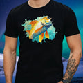 Mens Gadus Morhua Fish Motif Cotton T-Shirt Size XS to 5XL