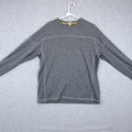 Eddie Bauer Long Sleeve Shirt Mens L Gray Gorpcore Outdoor Minimalist Athletic