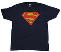 Superman Dc Comics Adult New T-Shirt - Classic Red Yellow Chest Logo