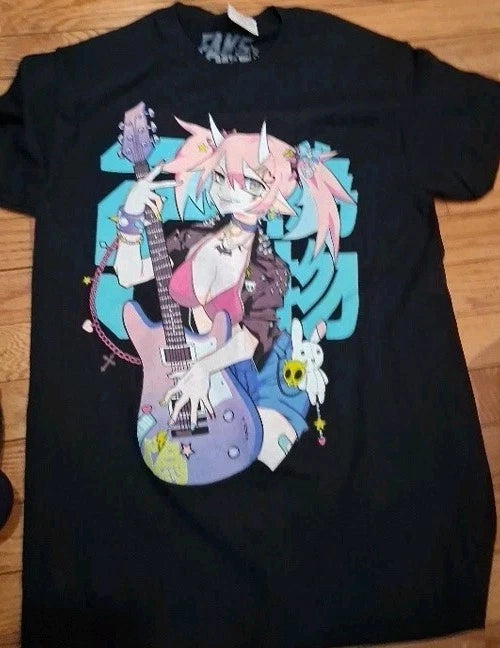 NWT Rock On Kawaii T-Shirt By Fake Nerd SIZE Small