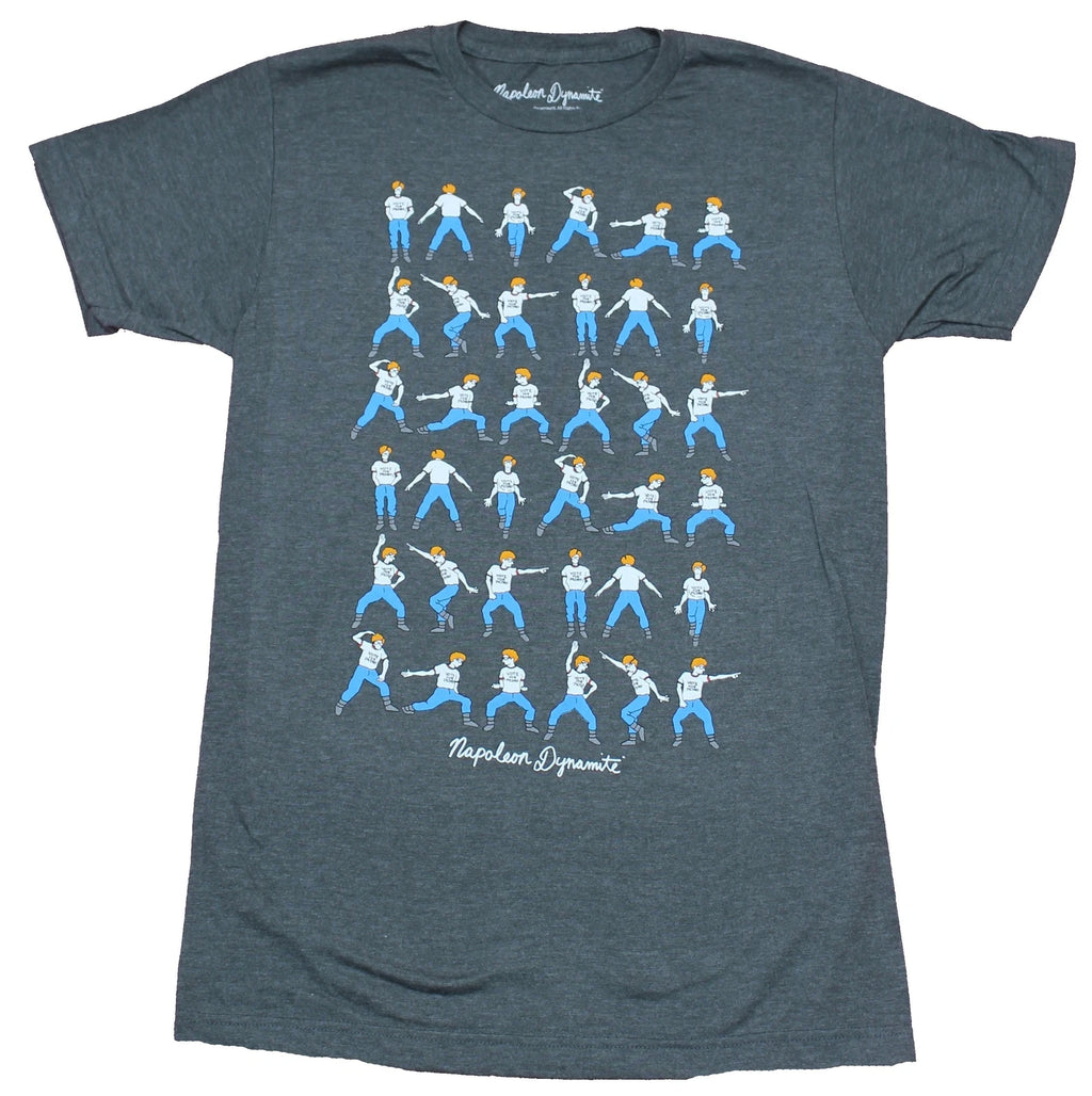 Napoleon Dynamite Adult New T-Shirt - All the Classic Dance Moves