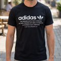 Adidas Originals Mens Black The Brand With The 3 Stripes Trefoil Graphic T-Shirt