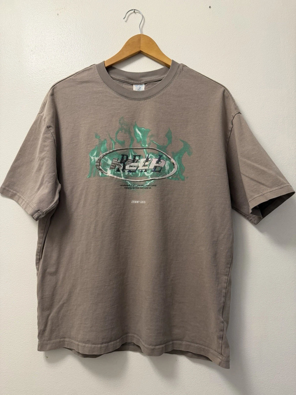 Rare Streetwear New Wave Street Culture Design Keep Real T Shirt Size Large