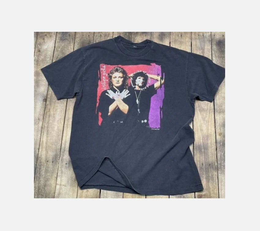 1992 1993 Indigo Girls rites of passage tour Black All Size Unisex Shirt