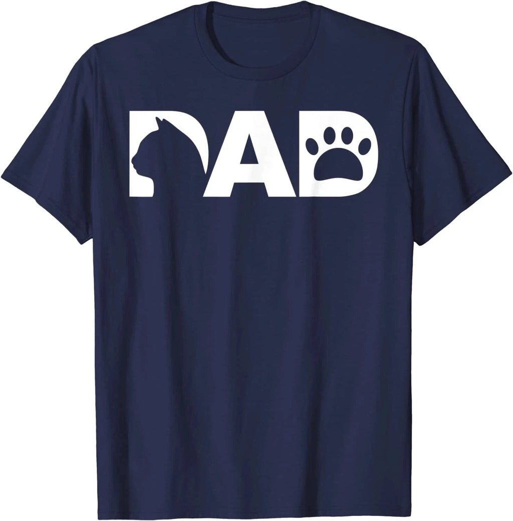 Cat Dad T-Shirt Funny Gift Father's Day Cat Lover Unisex T-Shirt