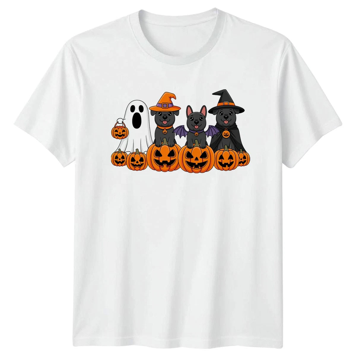 Cute Dog Squad Halloween T-Shirt Halloween Dog Halloween Gift For Him And Her