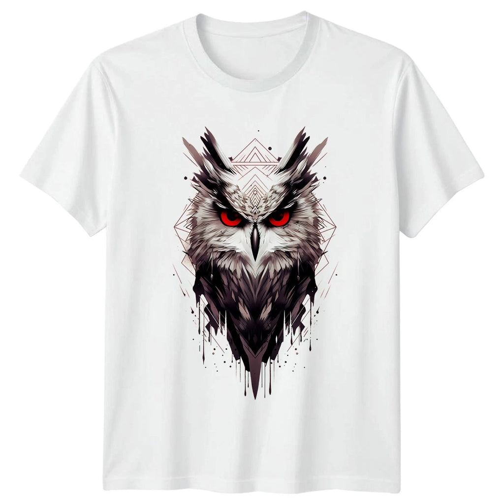 Mystic Owl Sacred Geometry T-Shirt Bird Birthday Gift For Him And Her