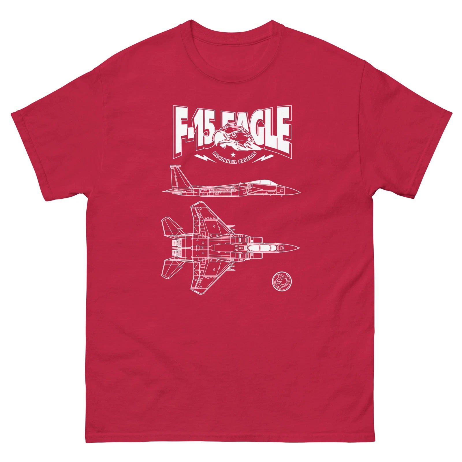 F-15 Eagle American Fighter Jet Clean Design T-Shirt