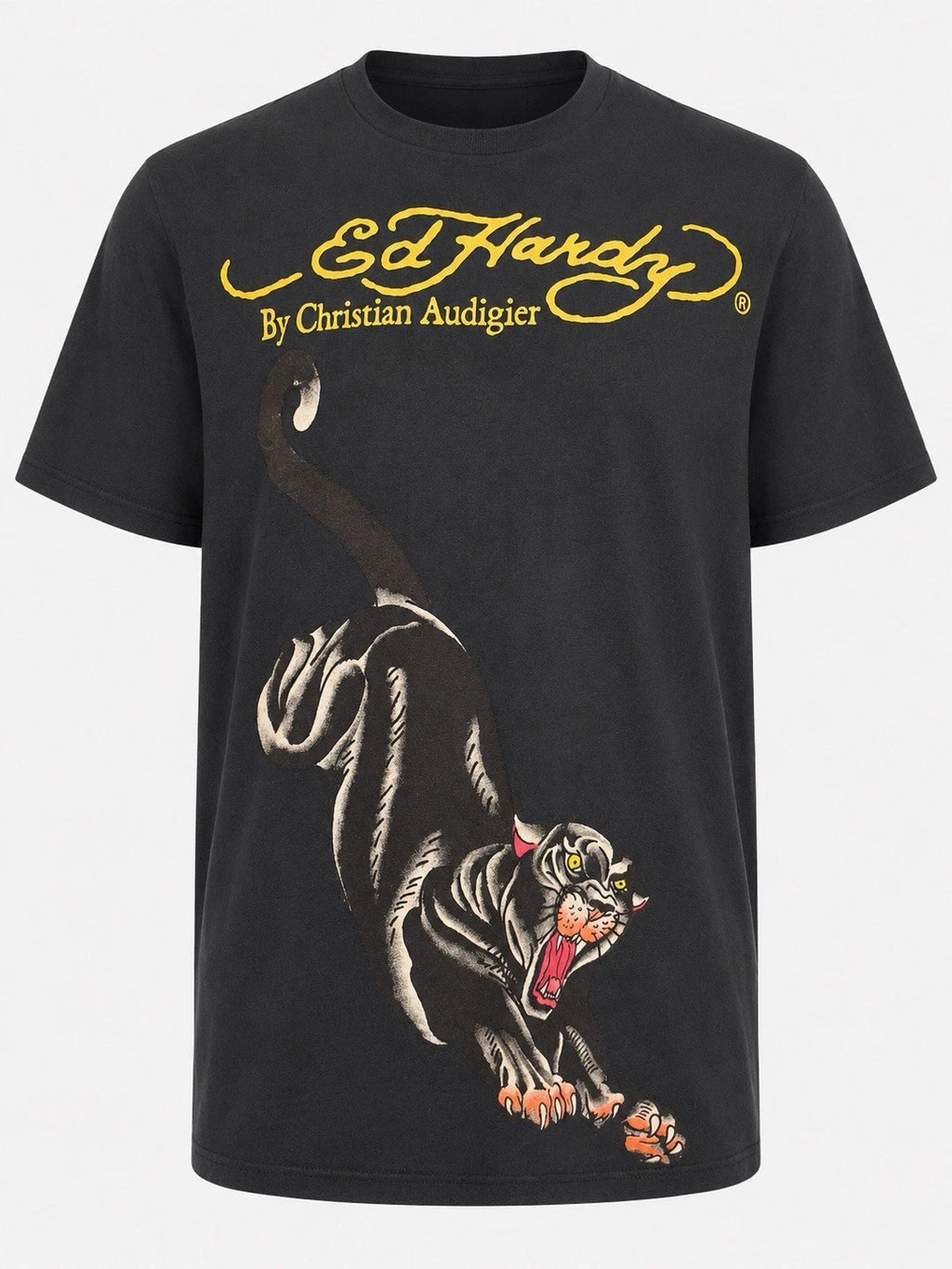 Ed Hardy Panther T Shirt Large BNWT Christian Audigier Y2K Tattoo Graphic