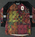 Vtg 90s Adidas Trefoil All Over Print #0 Soccer Jersey L Hip Hop Art Vaporwave