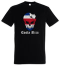 Costa Rica Football Skull I T-Shirt Rican Soccer Flag World Championship